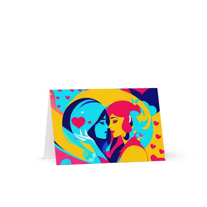 Lesbe Valentines, Vivid Vibrant Us Card product image (4)