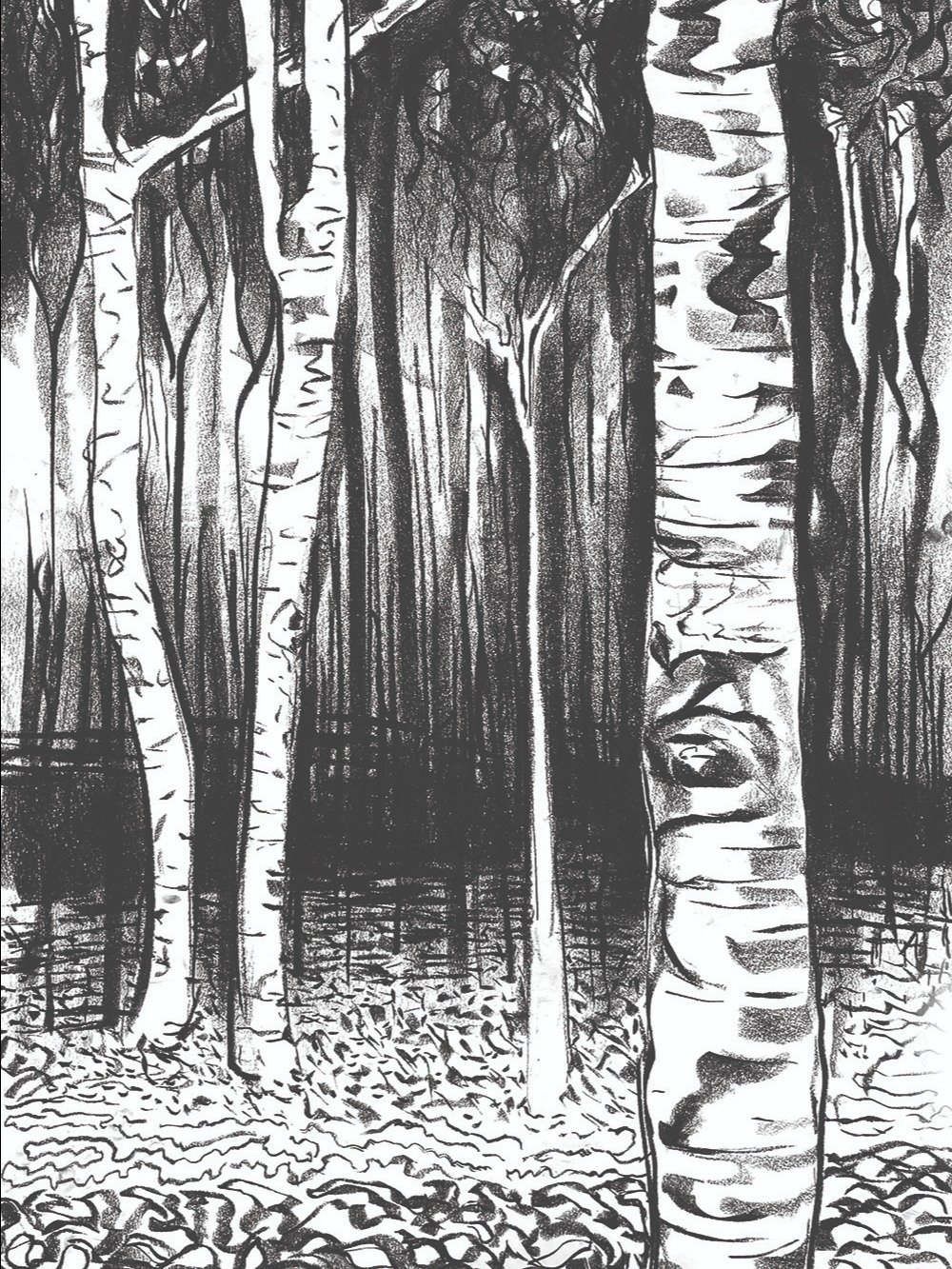 Charcoal Art Prints (Set of 5) product image (3)