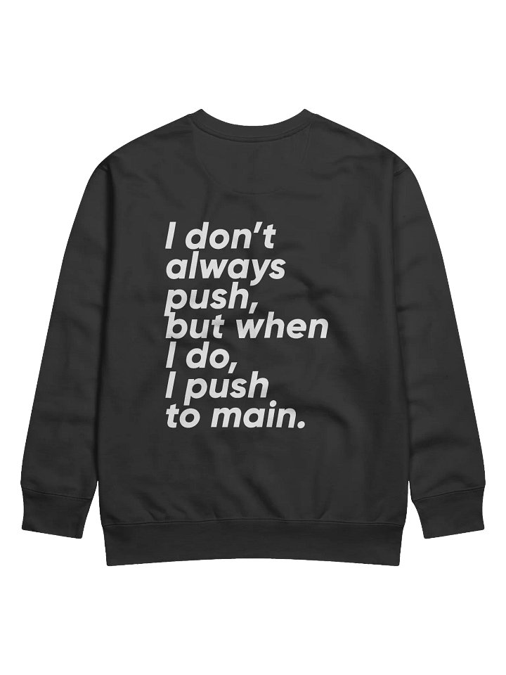 Master pusher sweatshirt - 100% cotton product image (2)