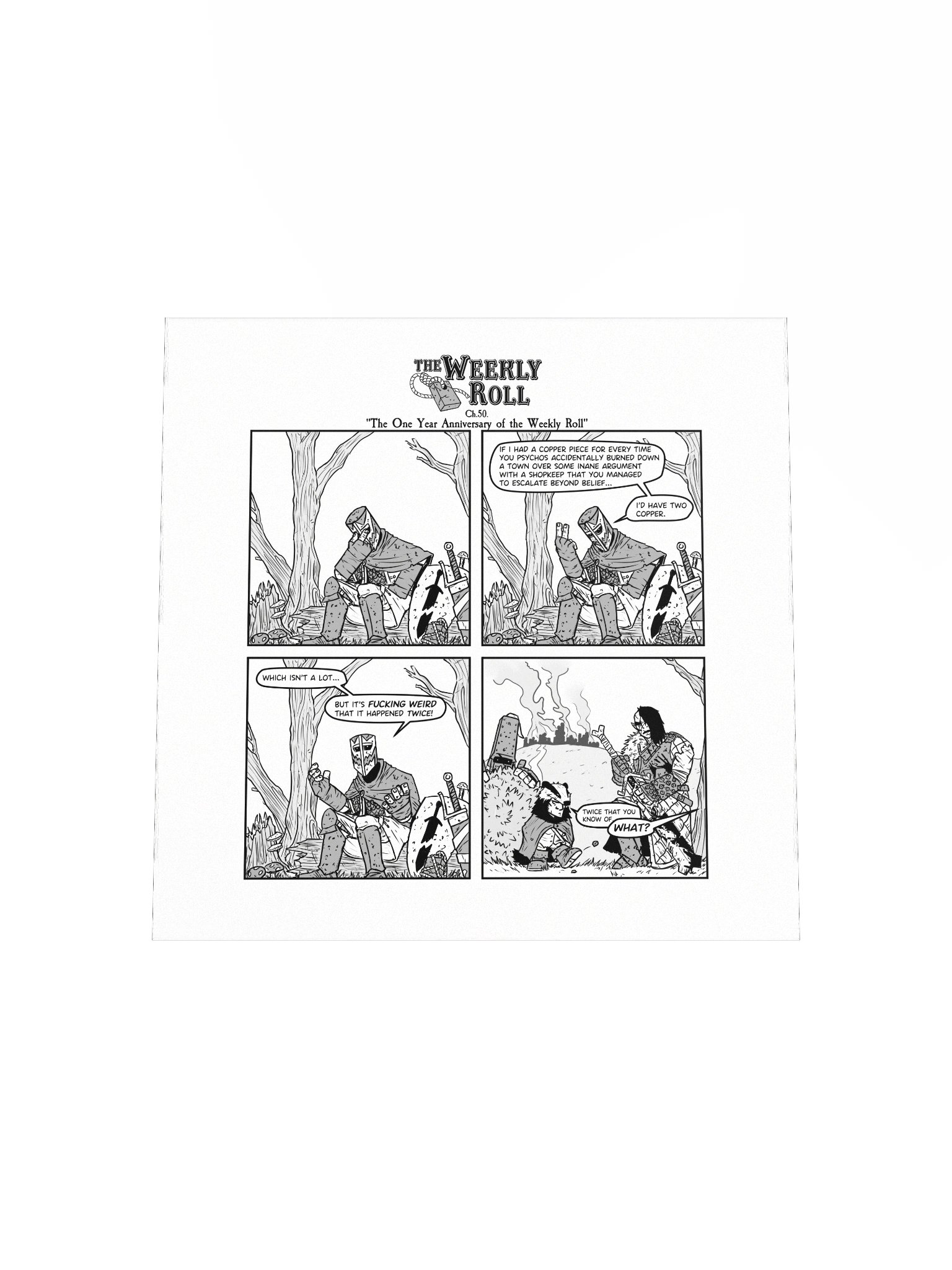 The Weekly Roll Ch. 50. Print Square product image (12)
