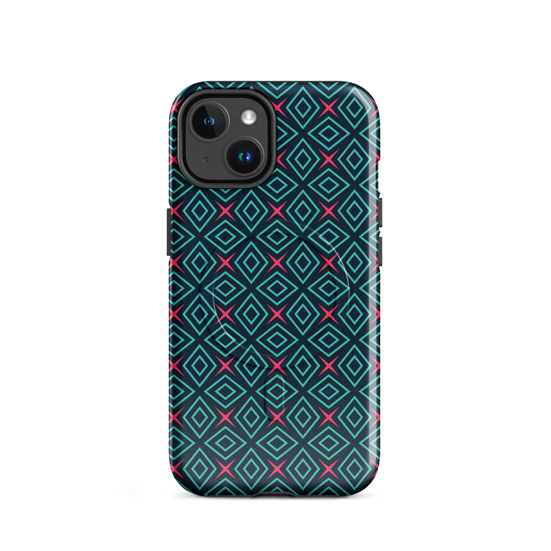 Diamond Dunes iPhone 17 Tough MagSafe Case - Shockproof Dual-Layer Geometric Protective Cover product image (2)