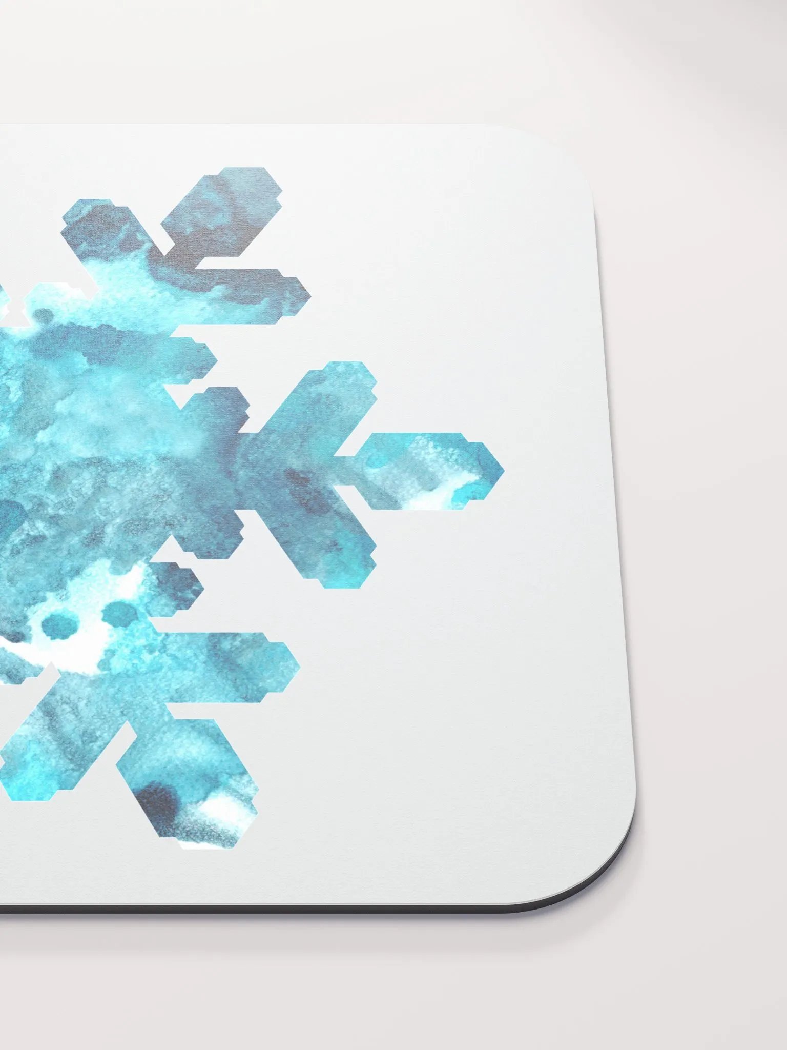 Blue Snowflake Mouse Pad product image (5)