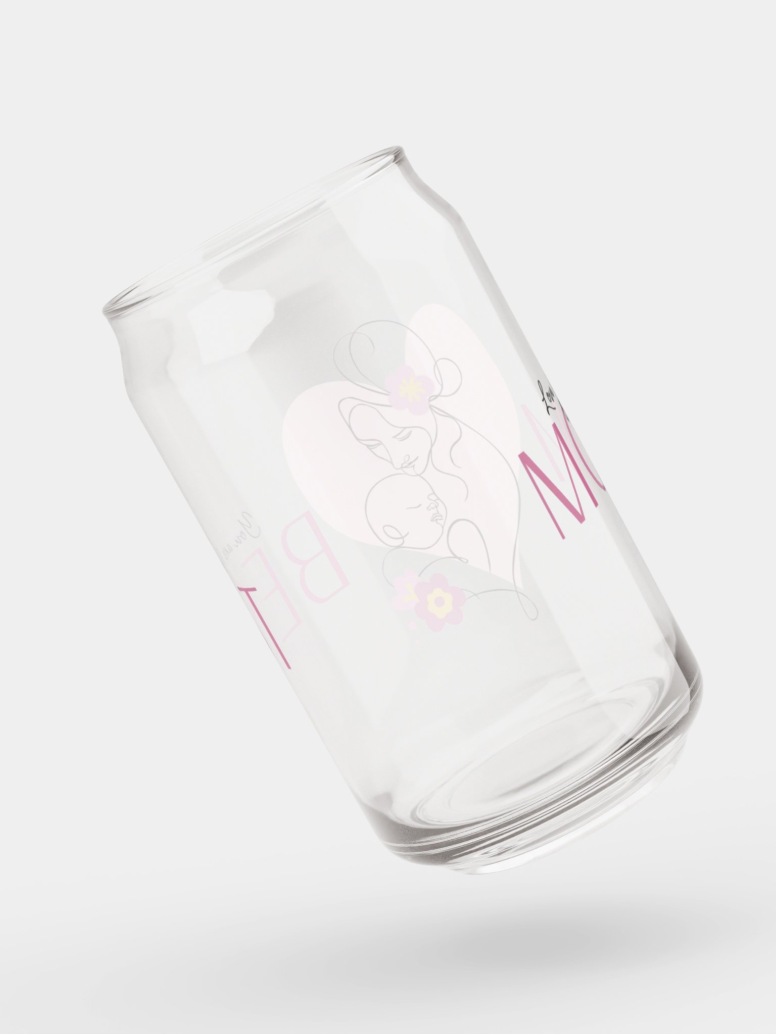 Mom Is the Best Can Glass product image (7)
