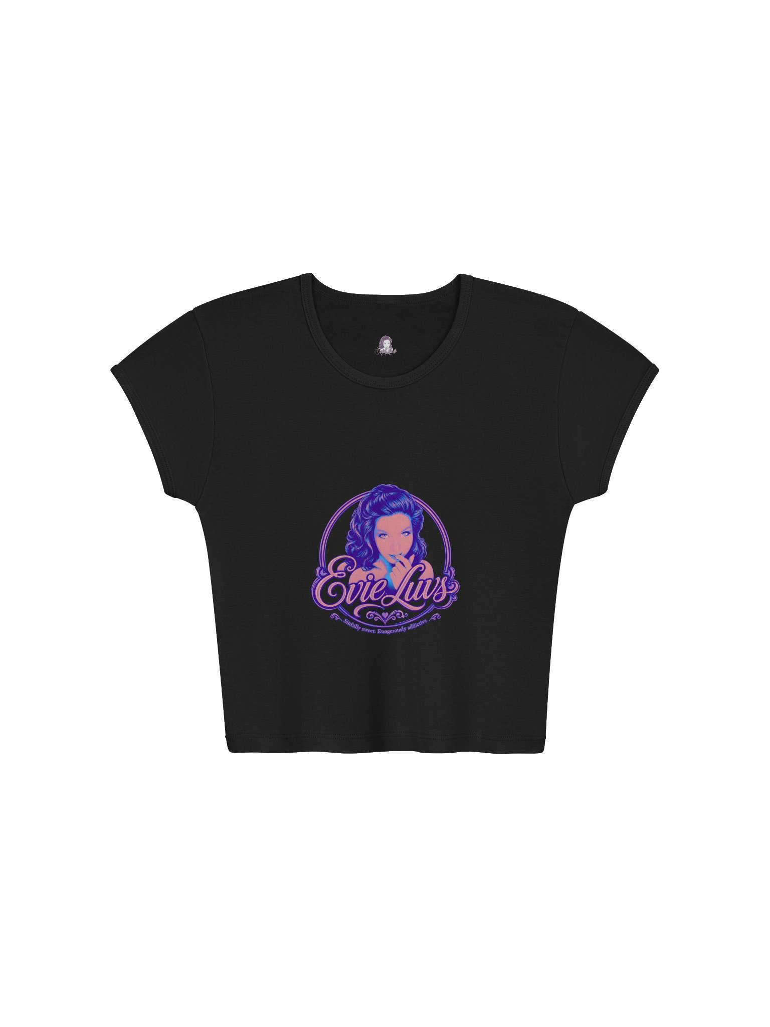 Sinfully Sweet Ribbed Crop Tee — EvieLuvs product image (5)