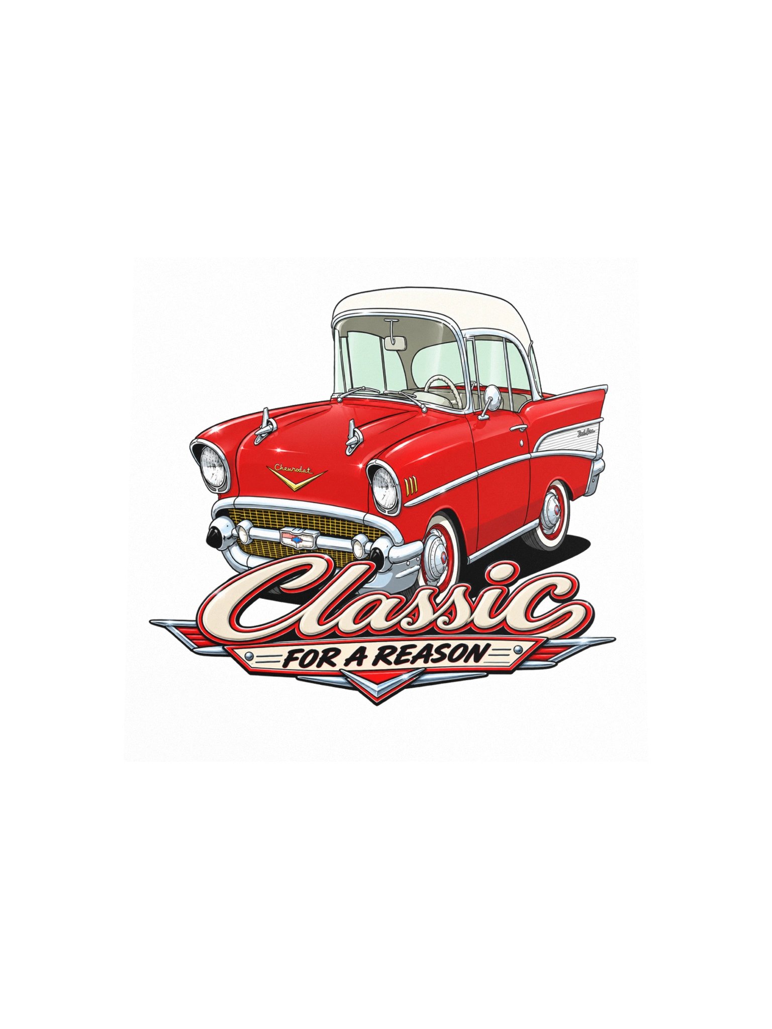 1957 Chevy Bel Air – Classic for a Reason Square Print product image (12)