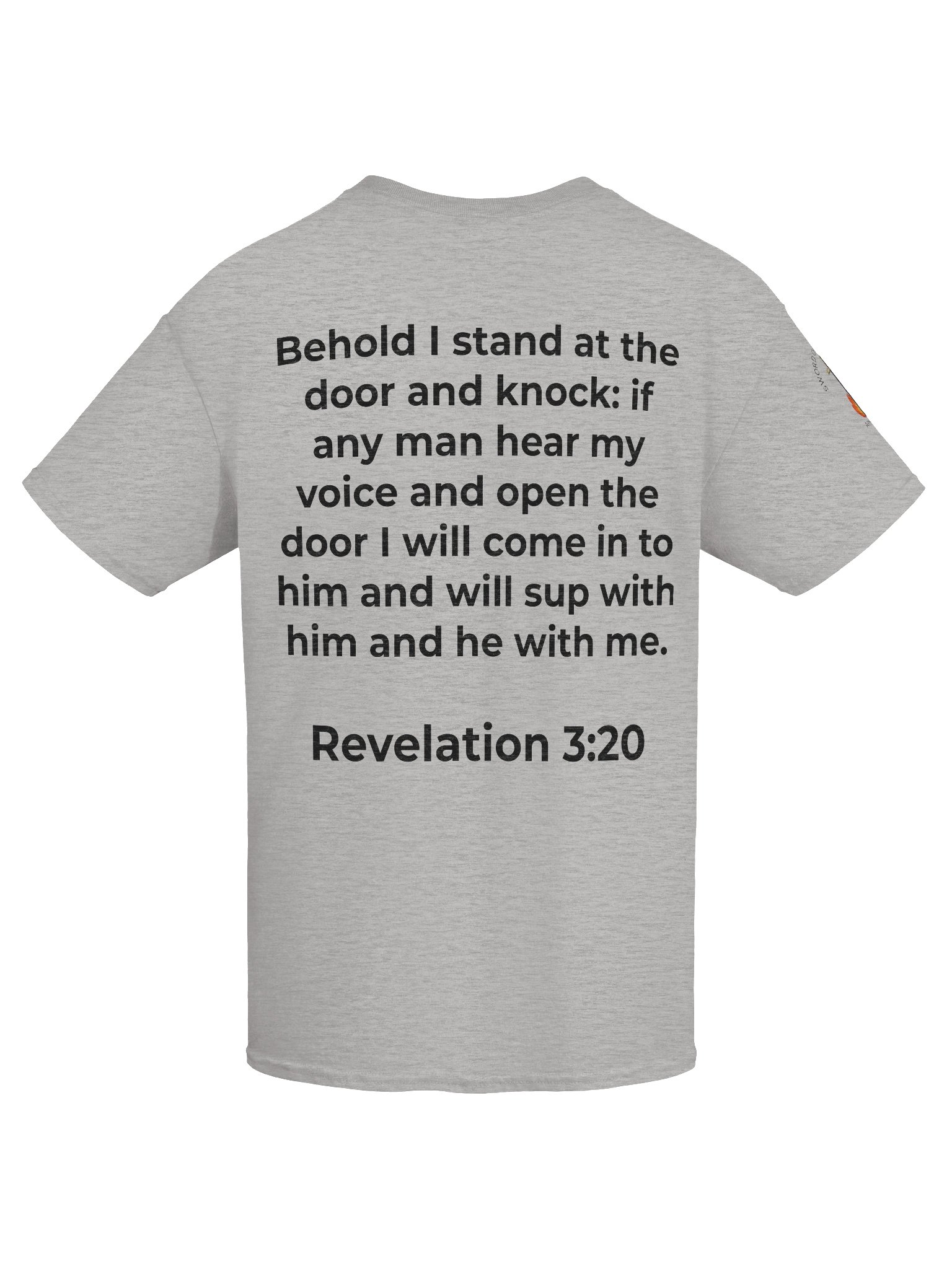 Revelation 3:20 "Knocking at the Door" Scripture Tee product image (7)