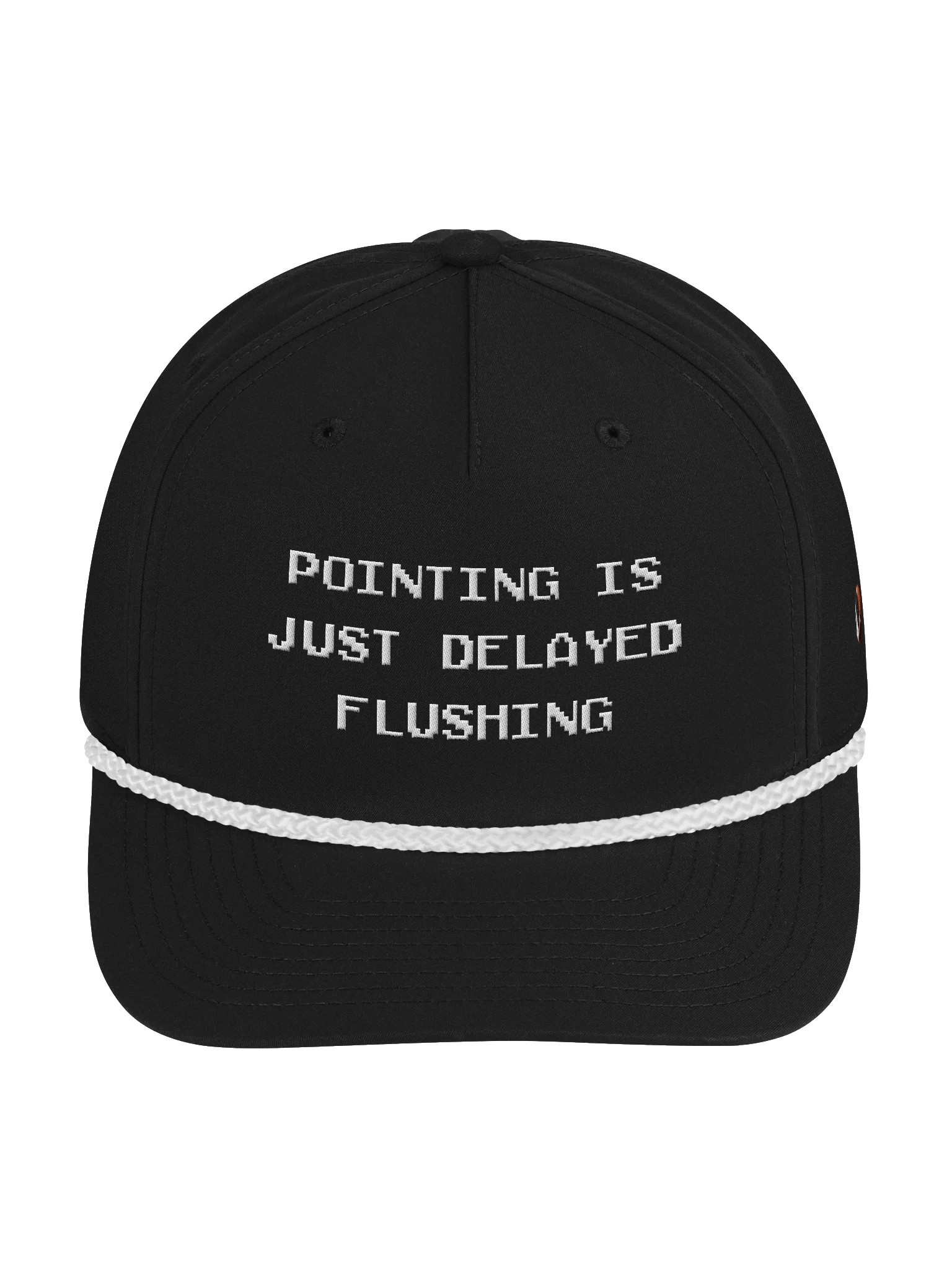 Pointing is Just Delayed Flushing Rope Hat product image (1)
