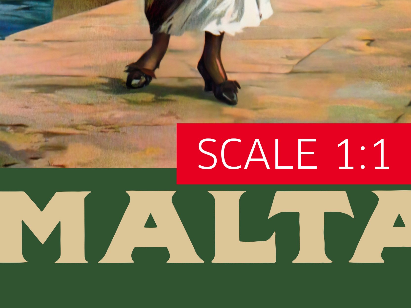 Malta, Valletta 1910s — retro travel poster, vintage travel print, retro travel wall art, retro wall art, triptych wall art product image (6)