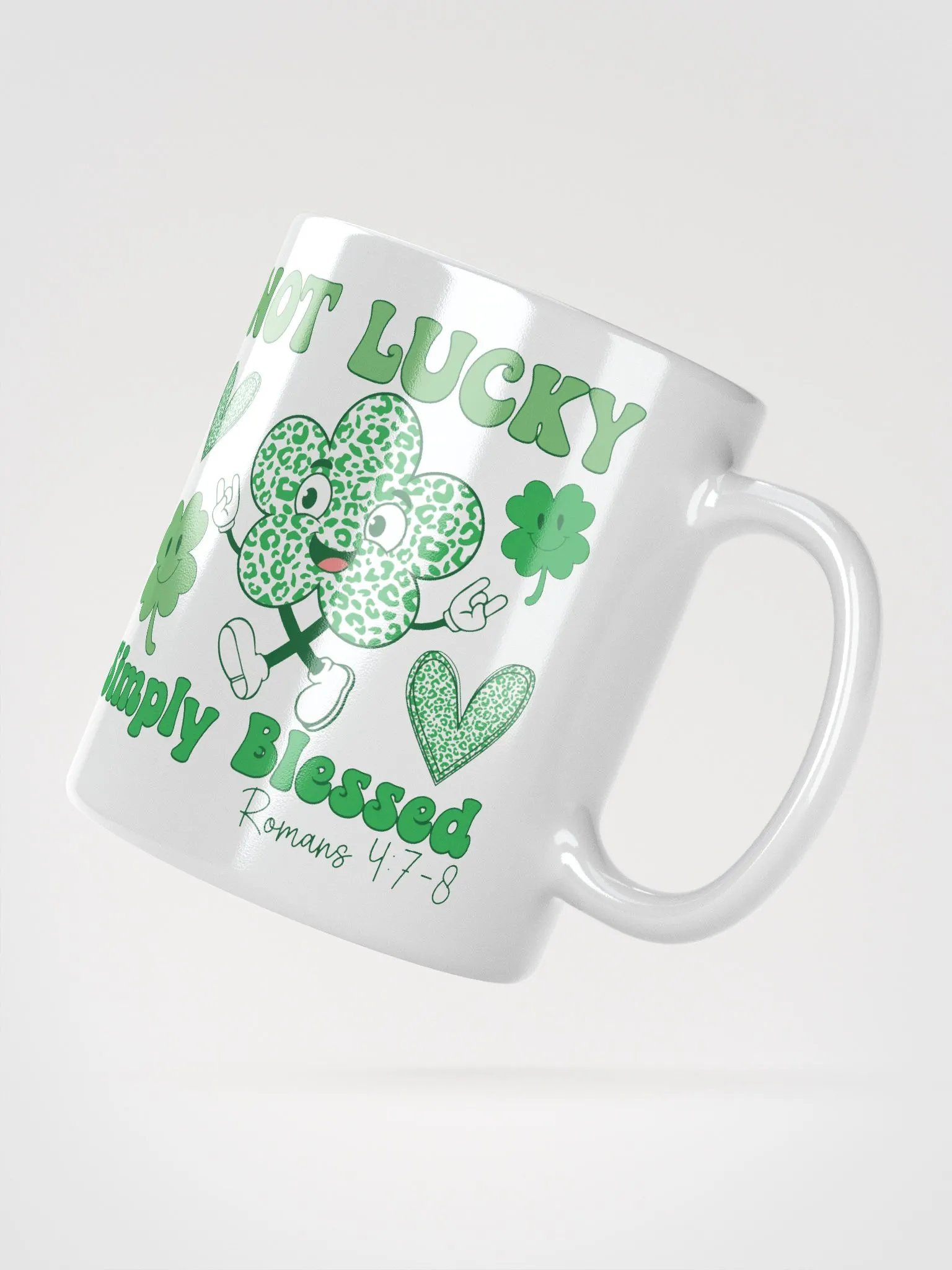 Not Lucky Simply Blessed Clover Mug product image (3)