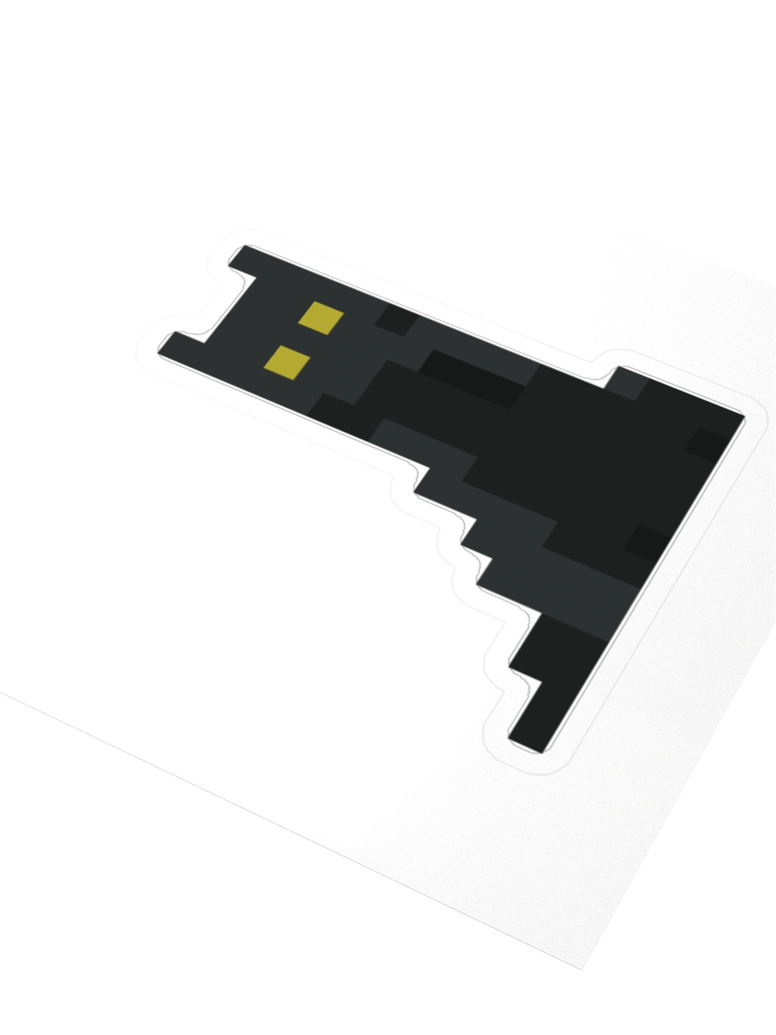 Black Cat Pixel Sticker product image (3)