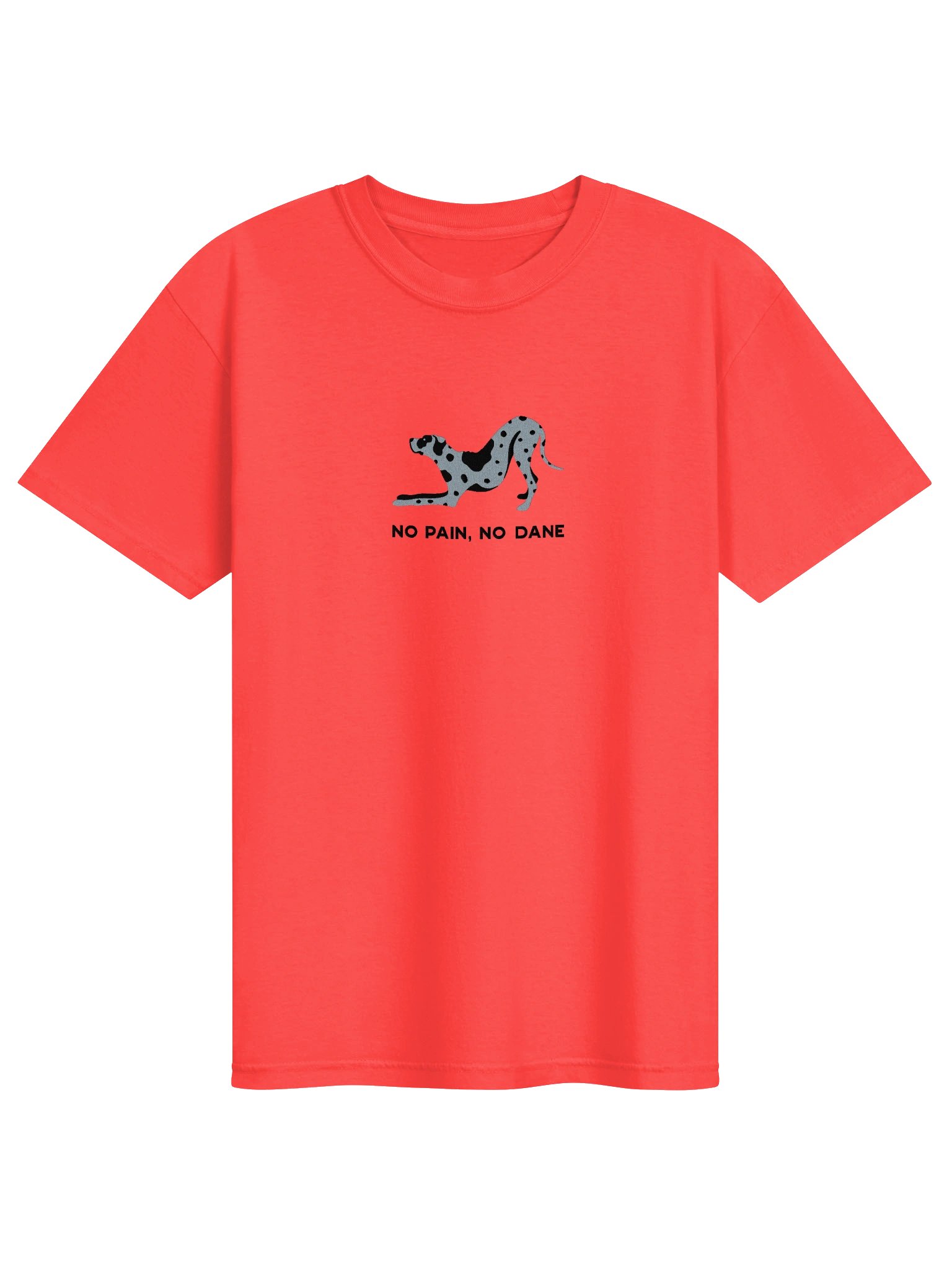 No Pain, No Dane T-Shirt(Embroidered) of a Great Dane(Blue Merle) product image (4)