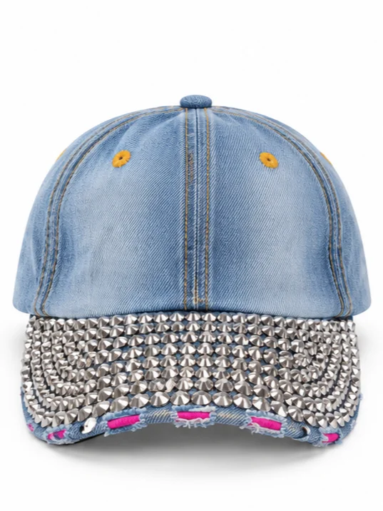 Bling Rhinestud Denim Snapback Caps | 9 Styles product image (4)