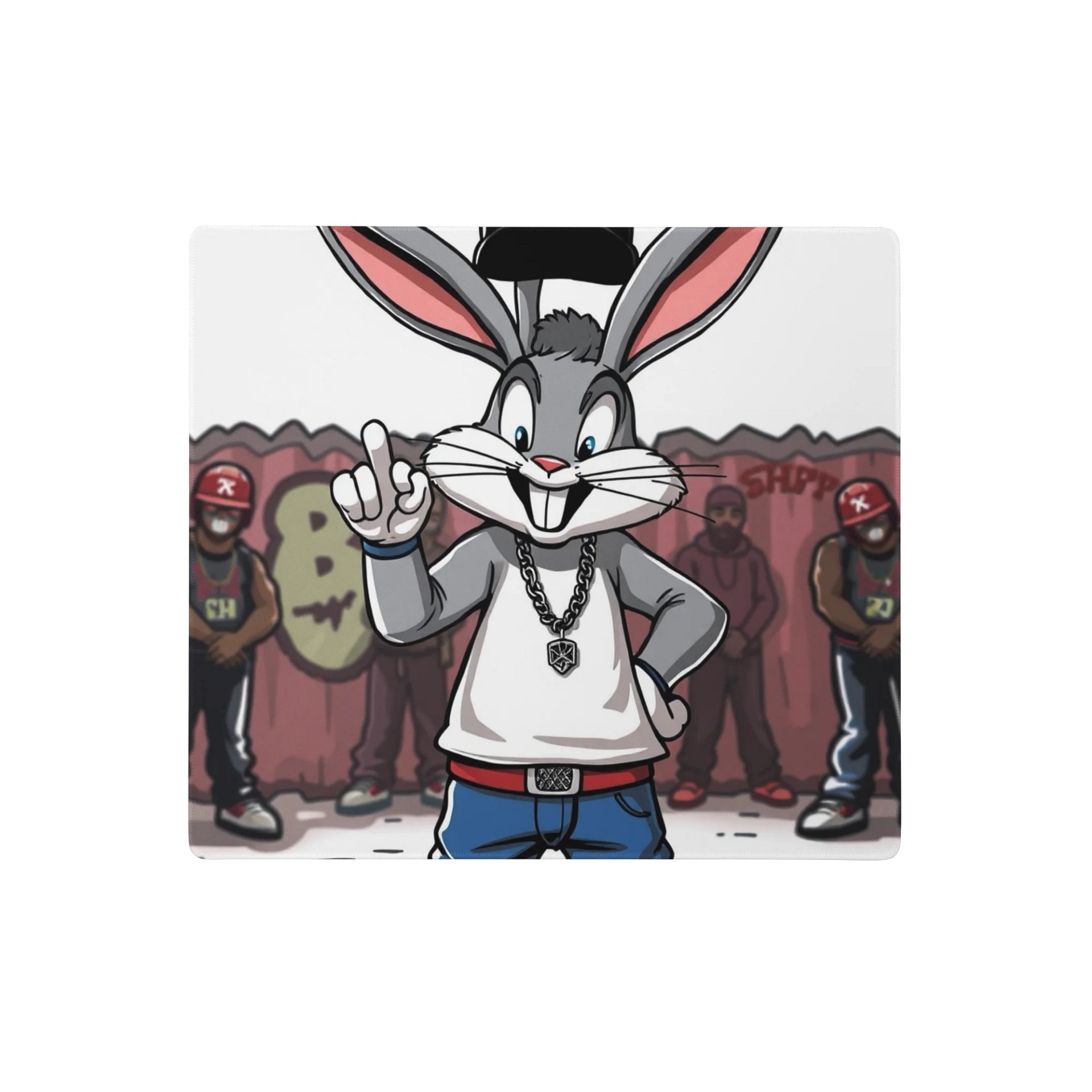 1chain rabbit mouse pad product image (1)