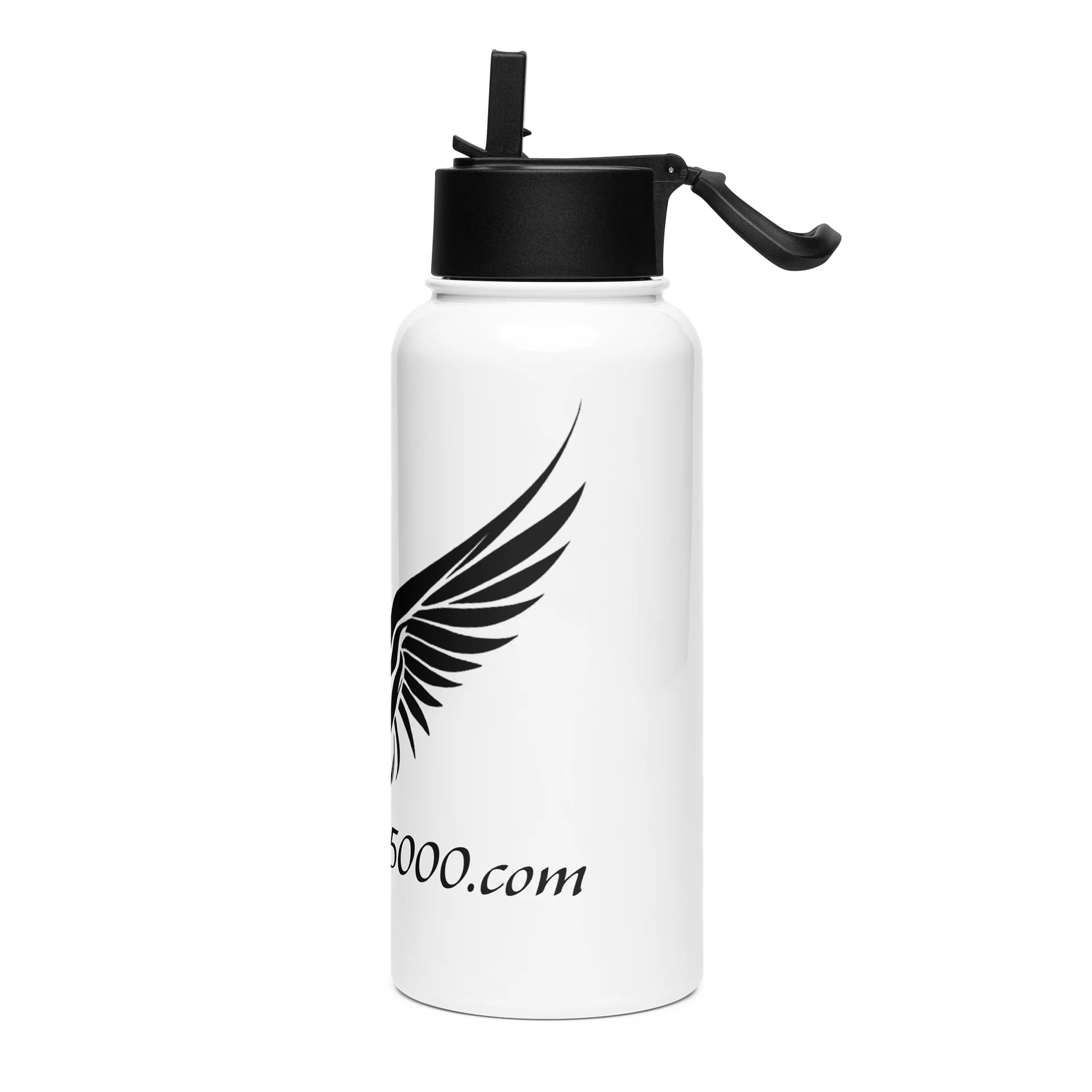 Wing Logo - Stainless Steel Water Bottle with a Straw Lid product image (3)