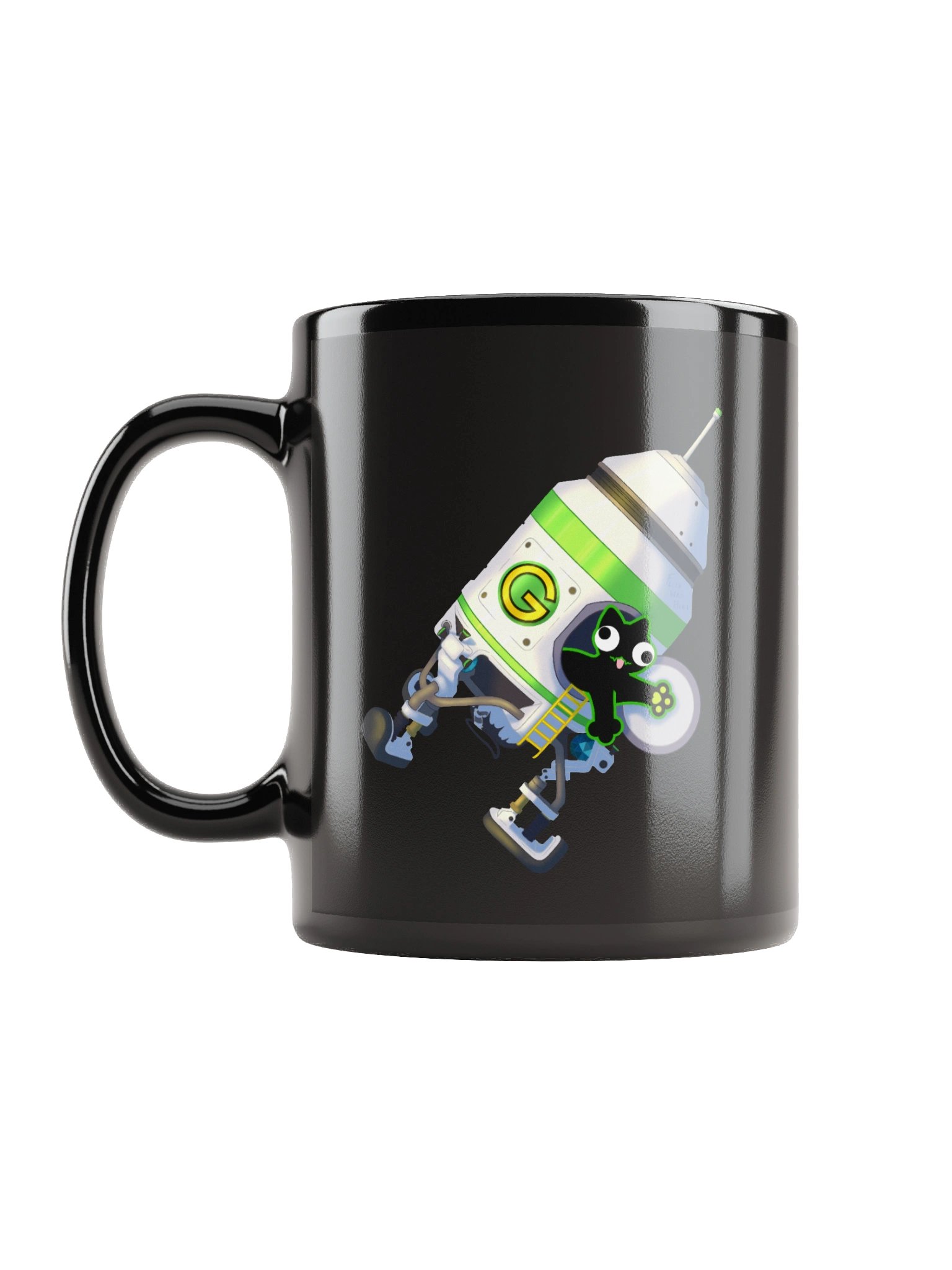 Black Mug - DerpCat II Rocket product image (11)