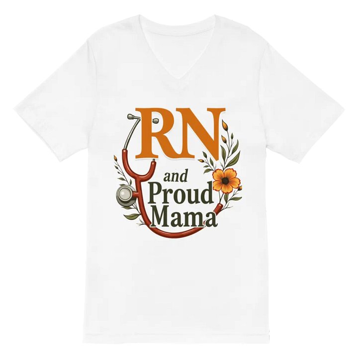 RN and Proud Mama V-Neck Tee product image (2)