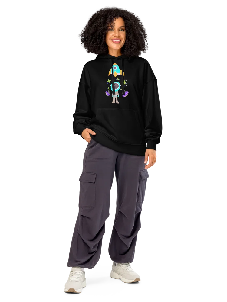 Abstract Cosmic Traveller Organic Hoodie product image (9)