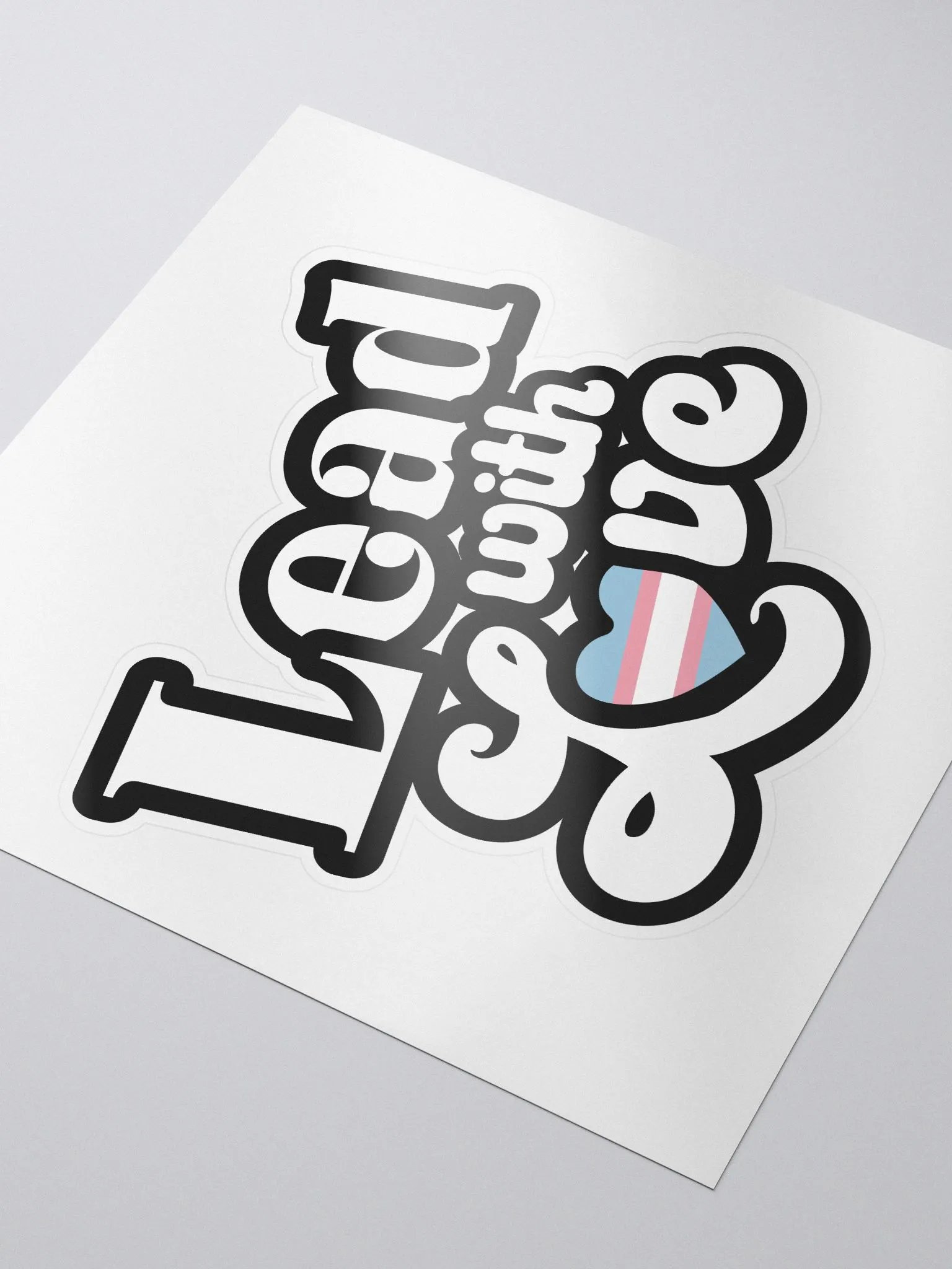 Lead With Love Sticker: Transgender product image (3)