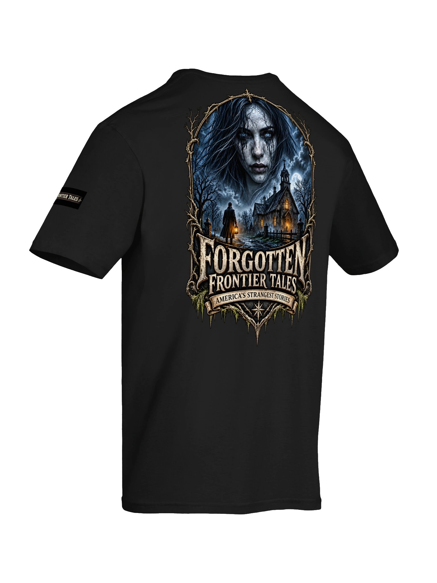 Forgotten Frontier Tales — The Haunting Beyond the Chapel Tee product image (8)