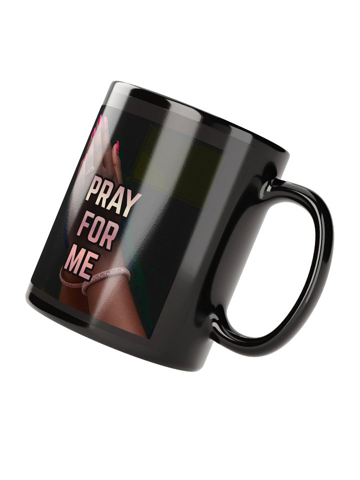 Pray for Me Black Glossy Mug product image (4)