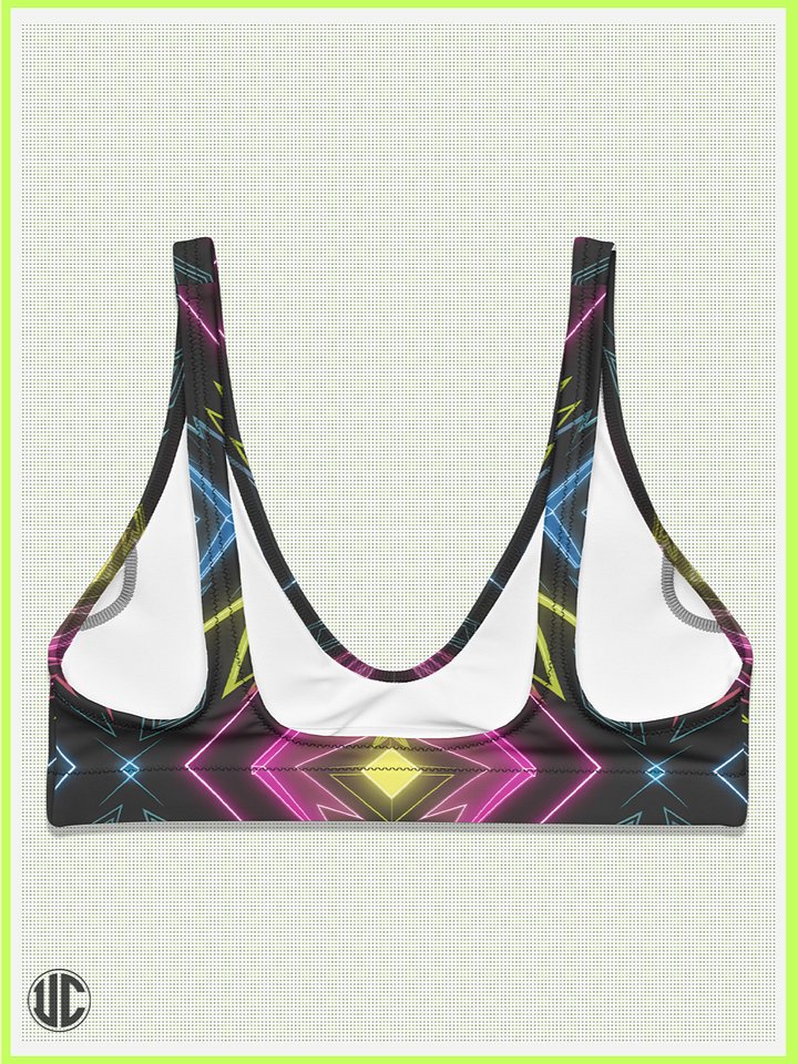 UnkoCon – Neon Kaleidoscope Bikini Top product image (2)