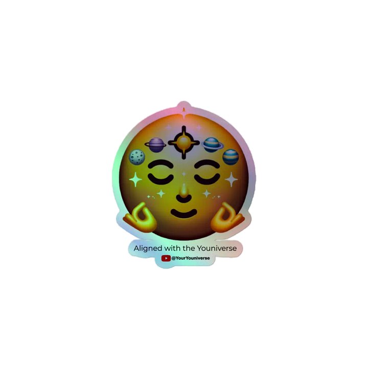 Aligned with the Youniverse Holographic Sticker Sheet product image (1)