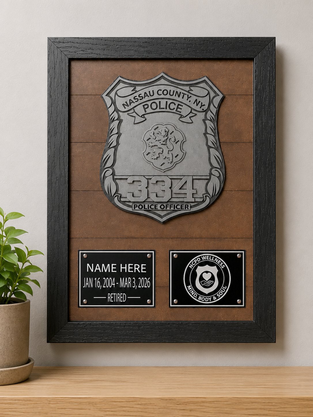 Custom 3D Retirement Badge Plaque product image (1)