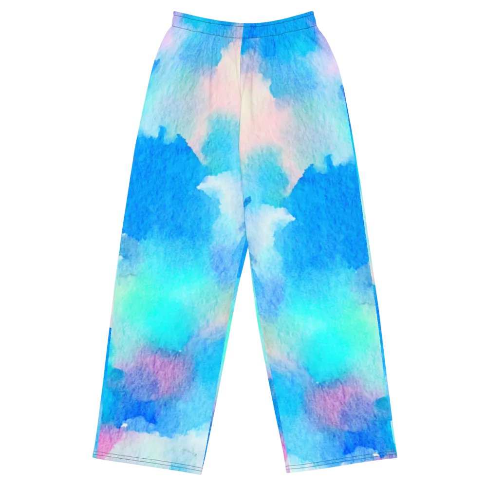 Watercolour style unisex pants product image (1)