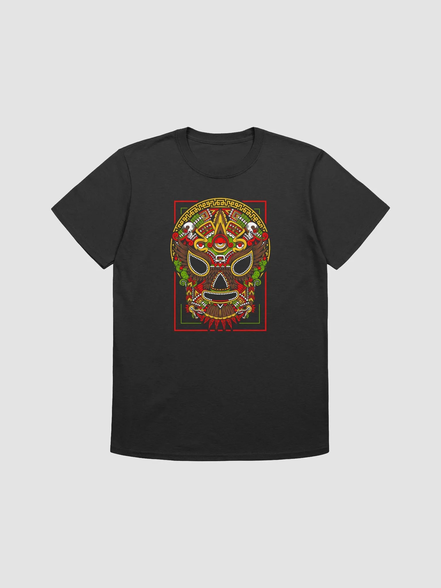 Vibrant Cultural Mask Graphic T-Shirt product image (1)