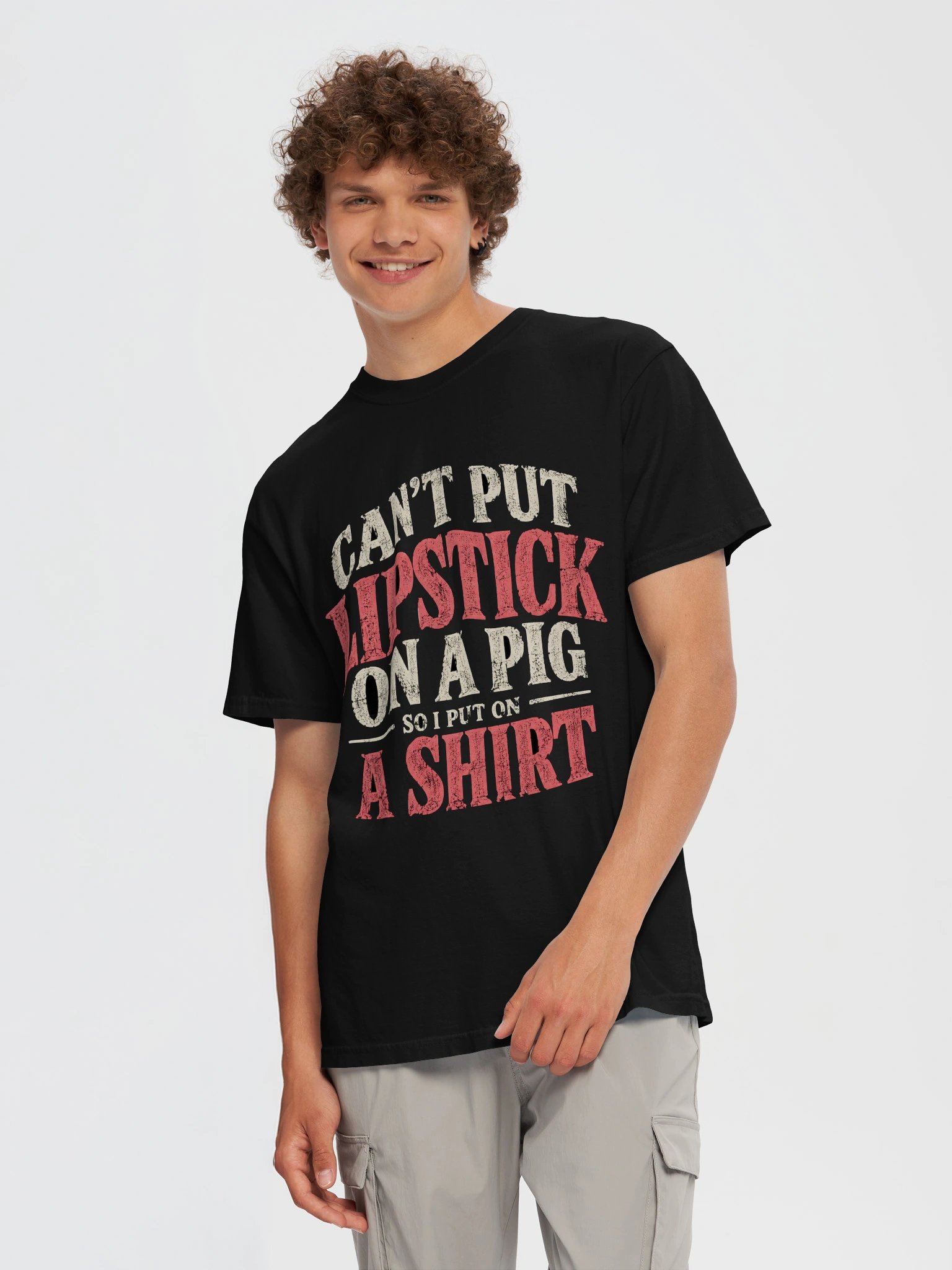 Can't Put Lipstick on a Pig Heavyweight Tee product image (9)