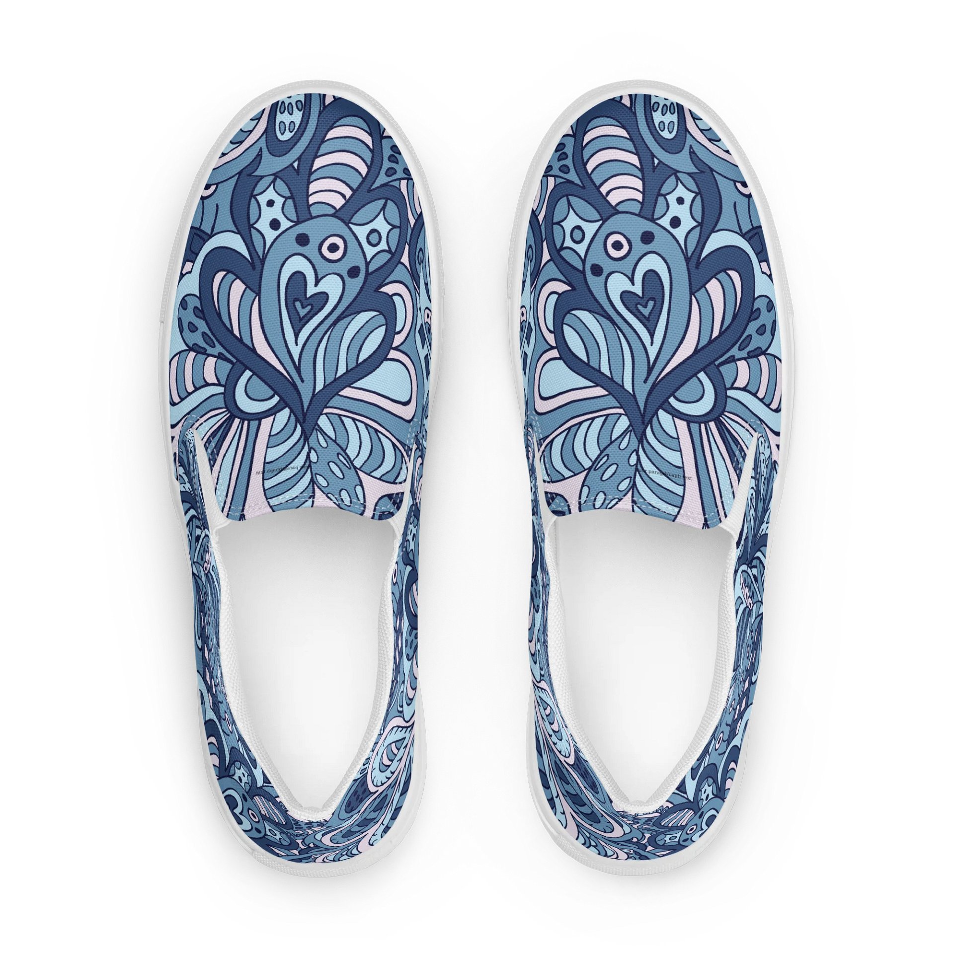 Blue Swirl Women's Slip-Ons product image (1)