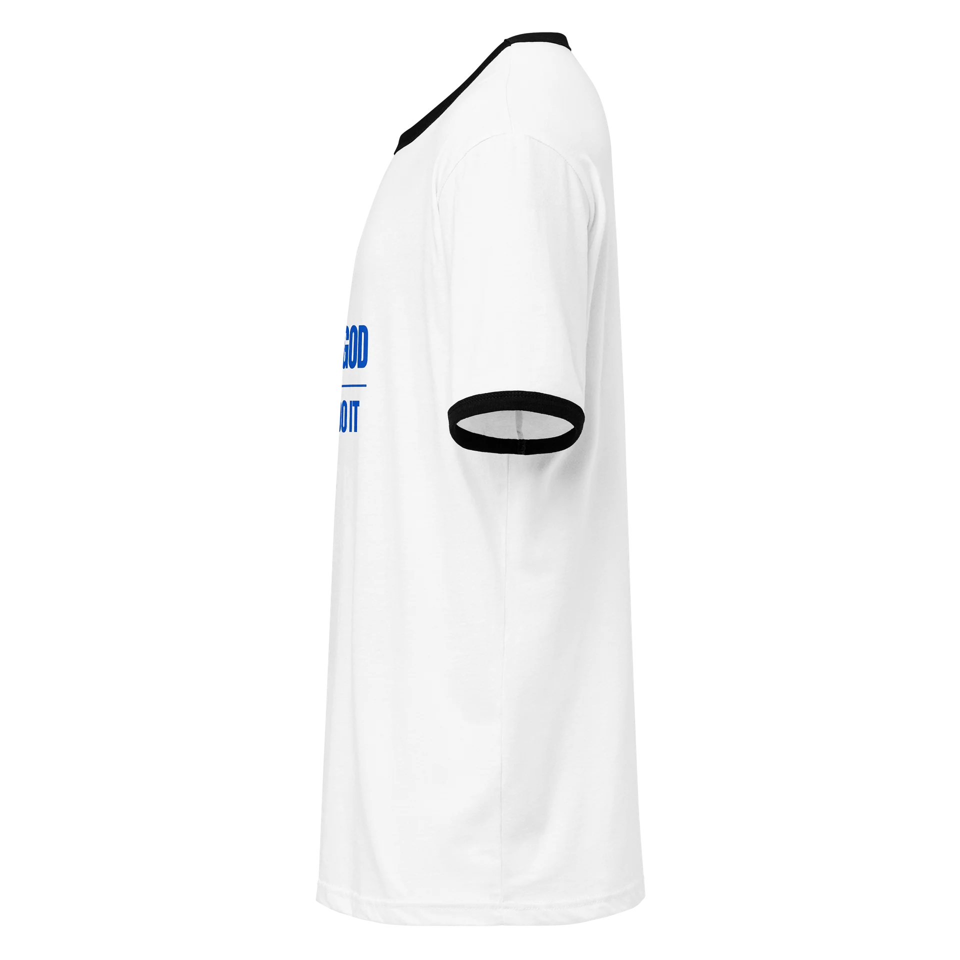Look At God Ringer Tee Blue Edition product image (3)