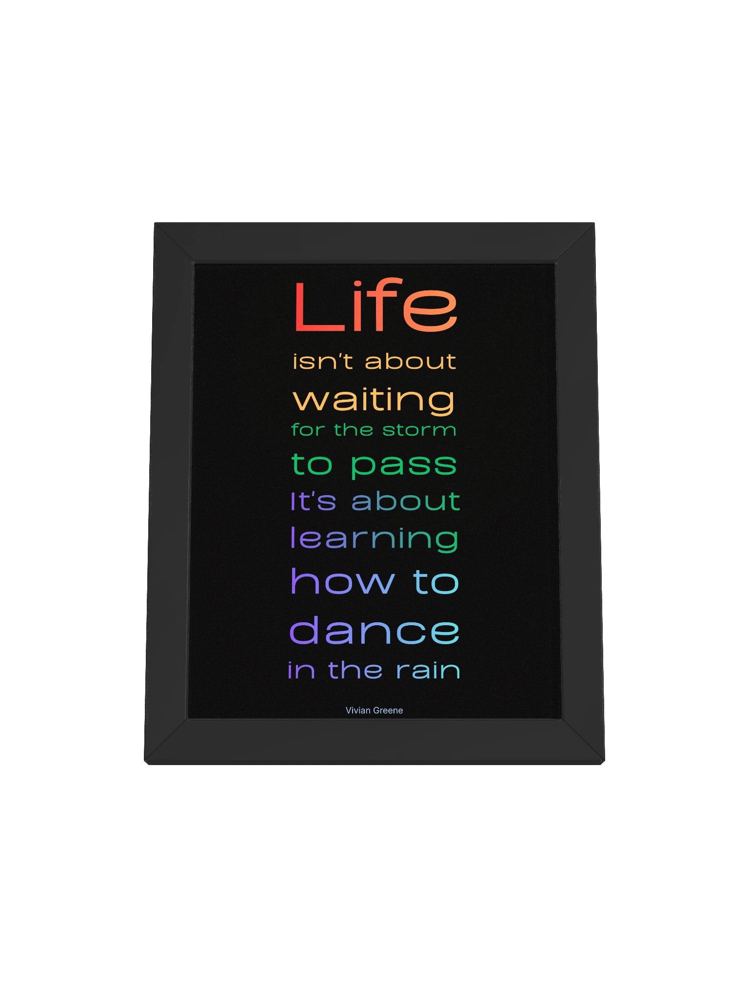 Learn to Dance in the Rain Framed Wall Art product image (1)