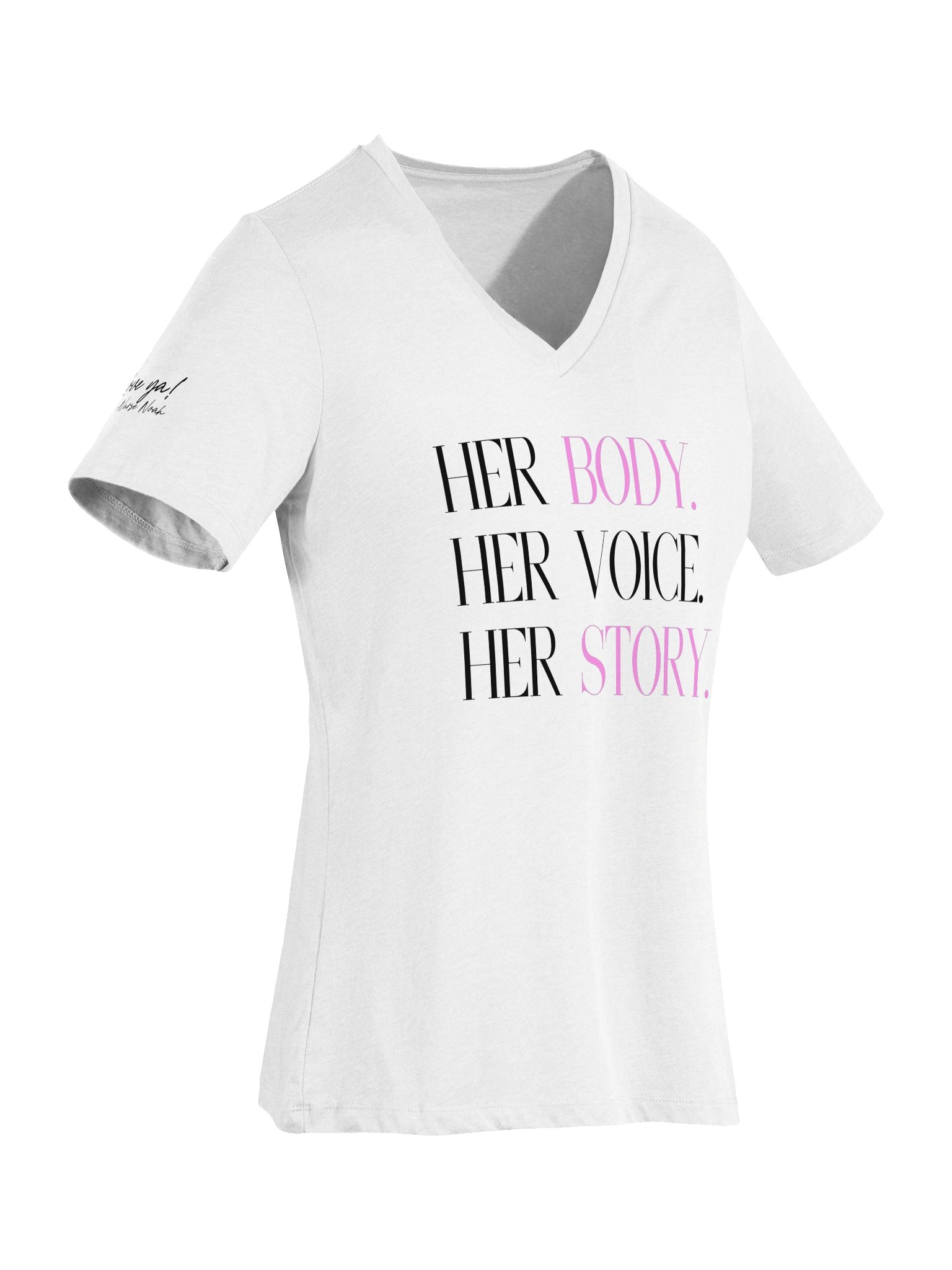 Her Body. Her Voice. Her Story (v-neck) product image (30)