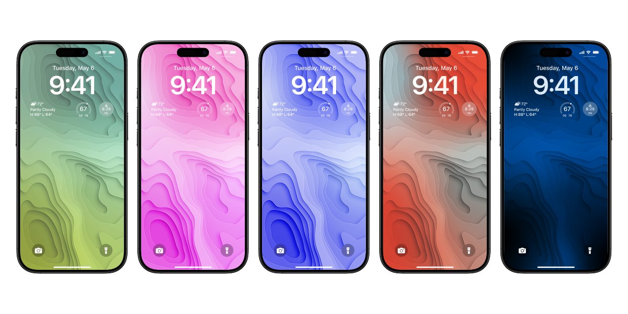 Gradient Topography Wallpaper Pack product image (3)
