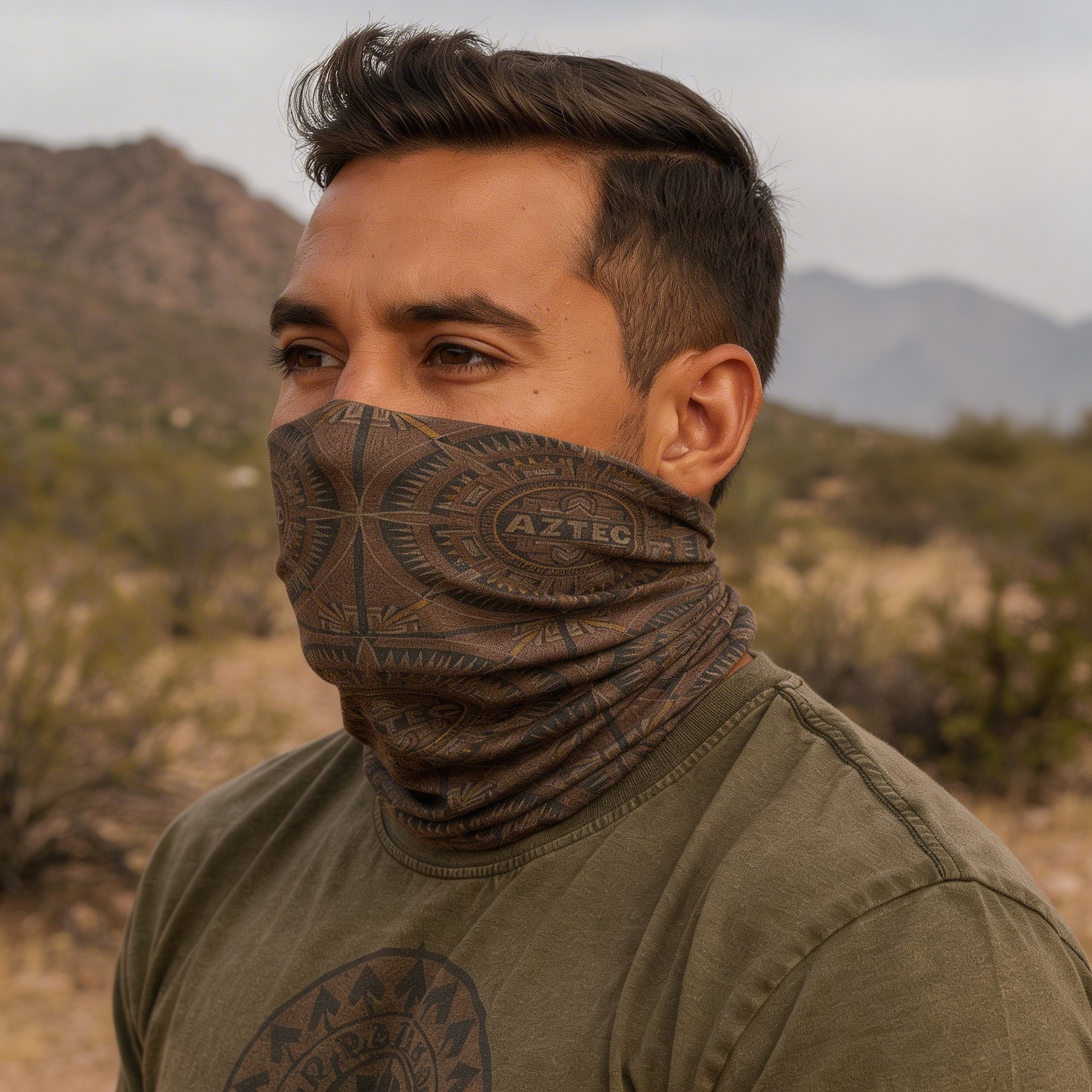 Aztec Nomadic Neck Gaiter - Ancient Geometry 01 product image (3)