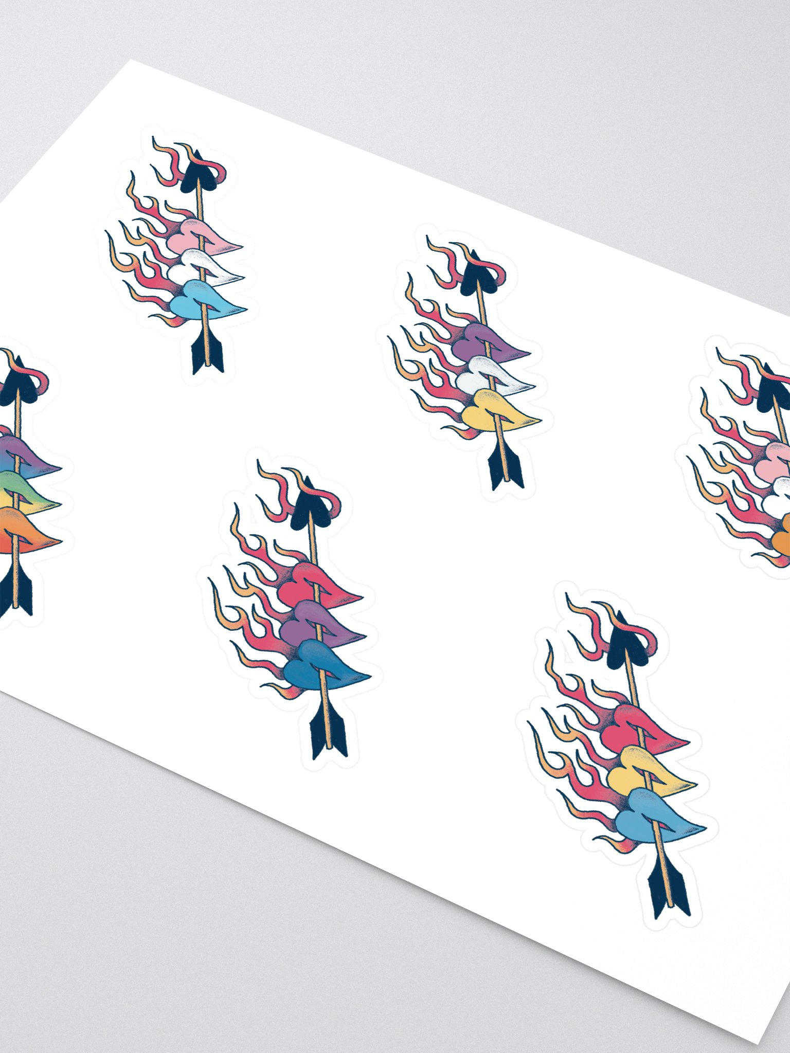 Pride Hearts - Pride Flags Sticker Sheet product image (2)