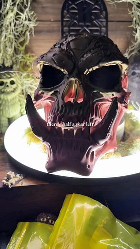 Oraki skull 3dprinted #unicorngraveyard