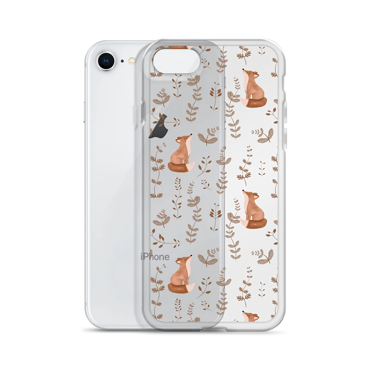 FOX AND FERN COPPER Clear iPhone Case product image (55)
