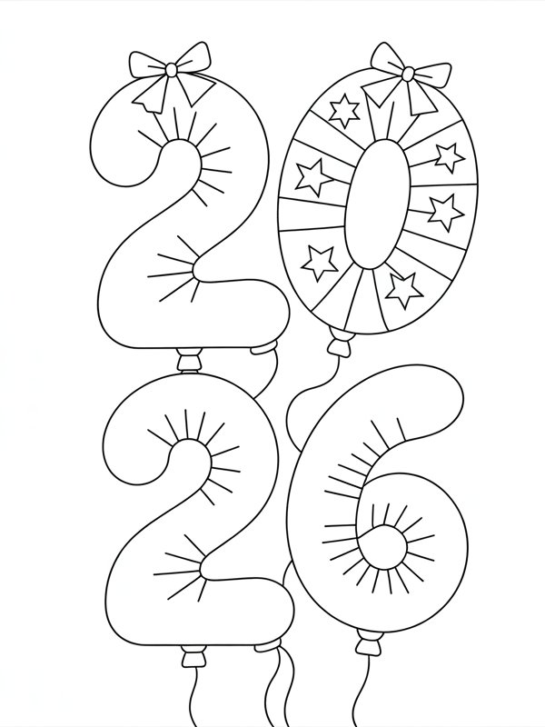 2026 Coloring Book – A Cute and Creative Journey Into the New Year! product image (2)