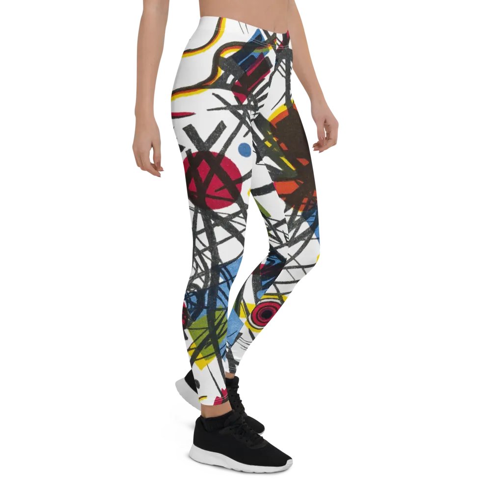 Abstract Lithographic Pattern Design leggings - V3 product image (7)