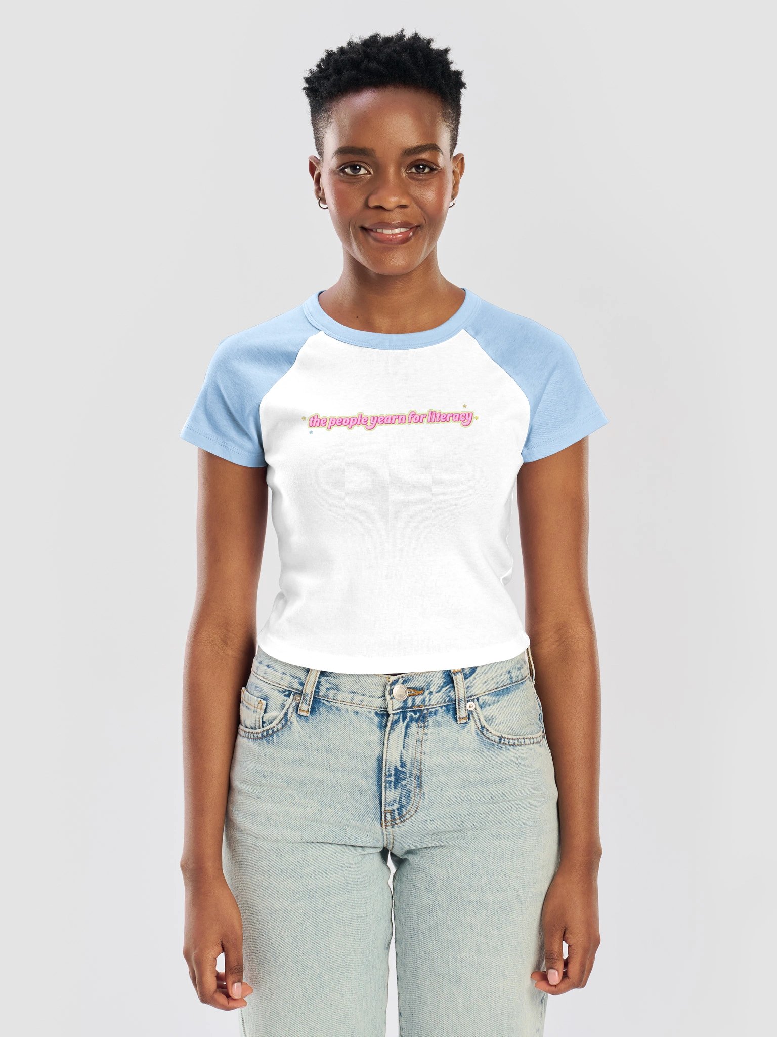 the people yearn for literacy baby tee product image (5)