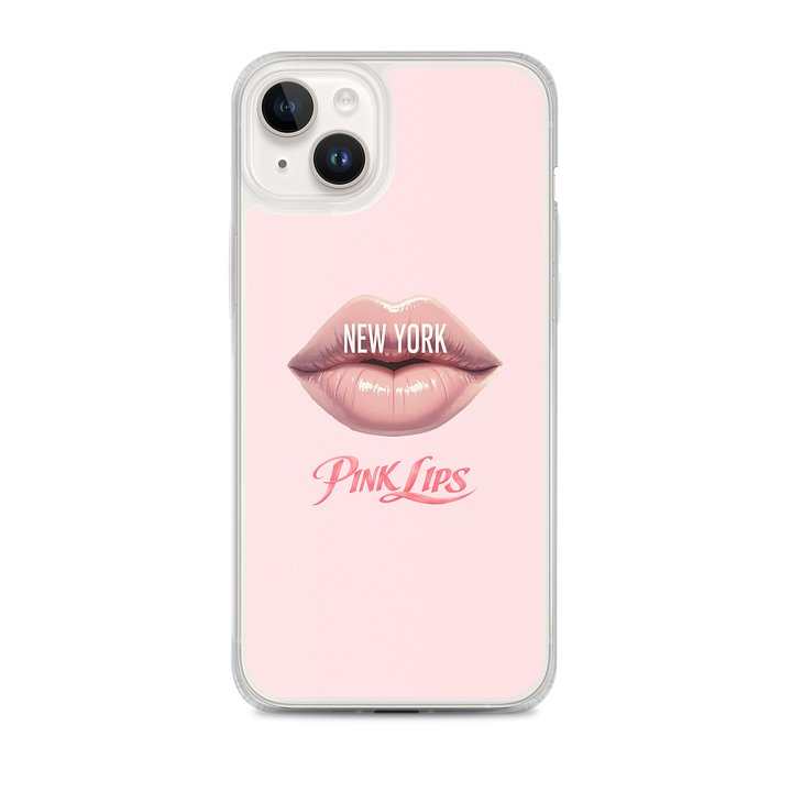 New York Pink Lips iPhone Case by AdrenRush product image (1)