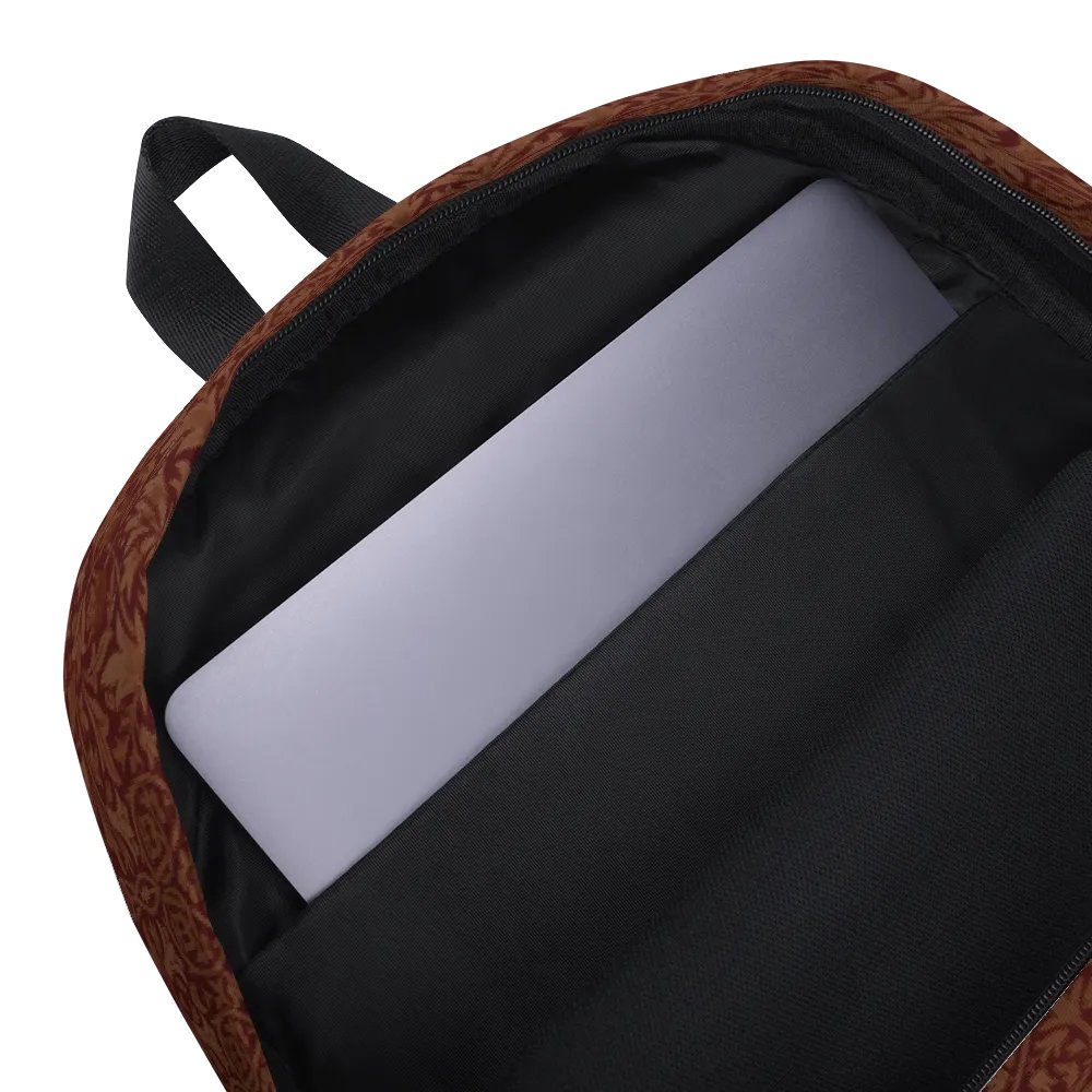 Burnt Orange Floral Design Back Pack product image (7)