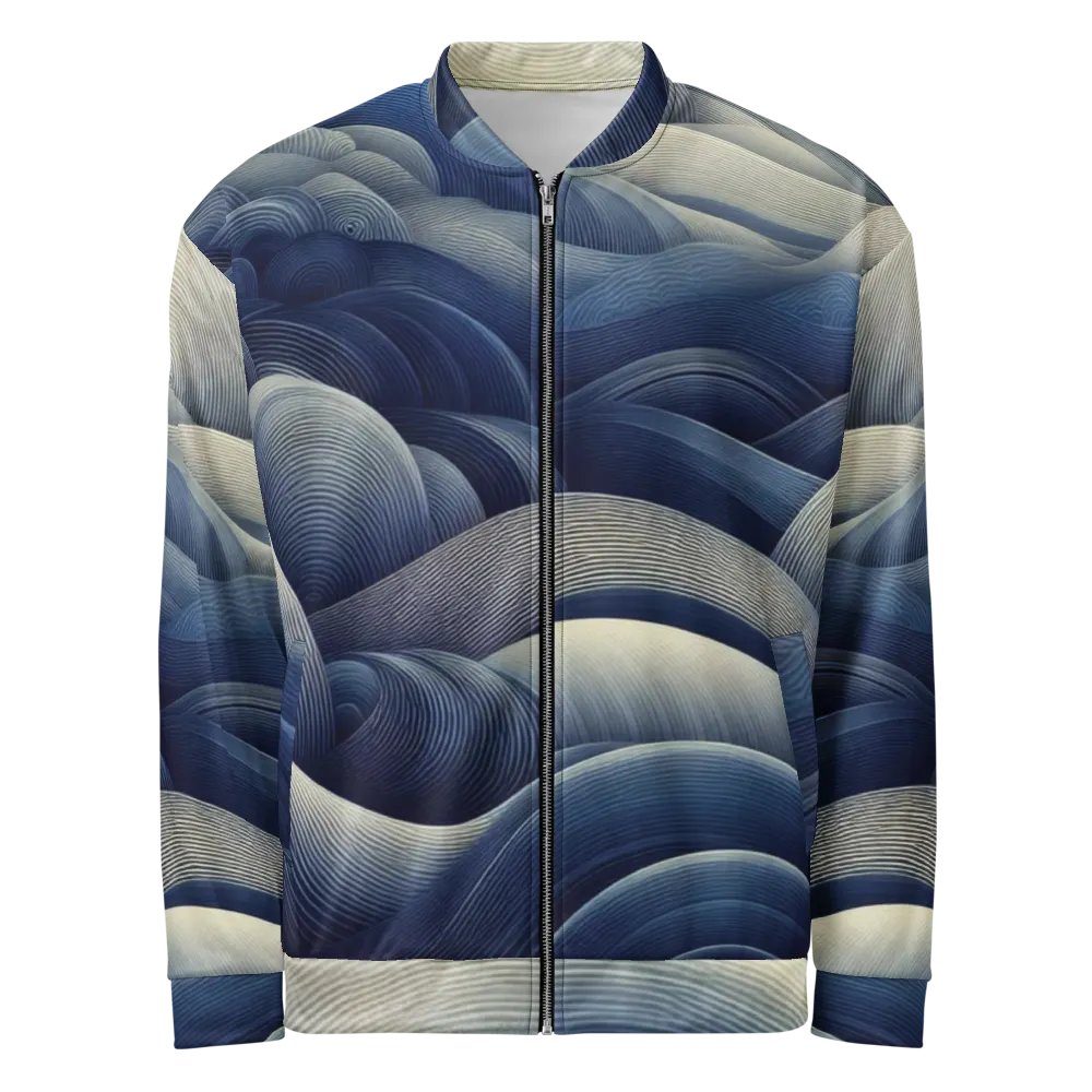 Men's Azure Wave-Print-5 Jacket product image (1)