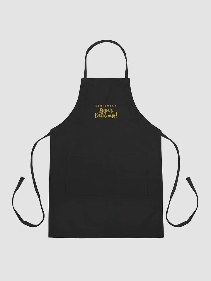 Super Delicious Embroidered Cooking Apron (Yellow) product image (2)