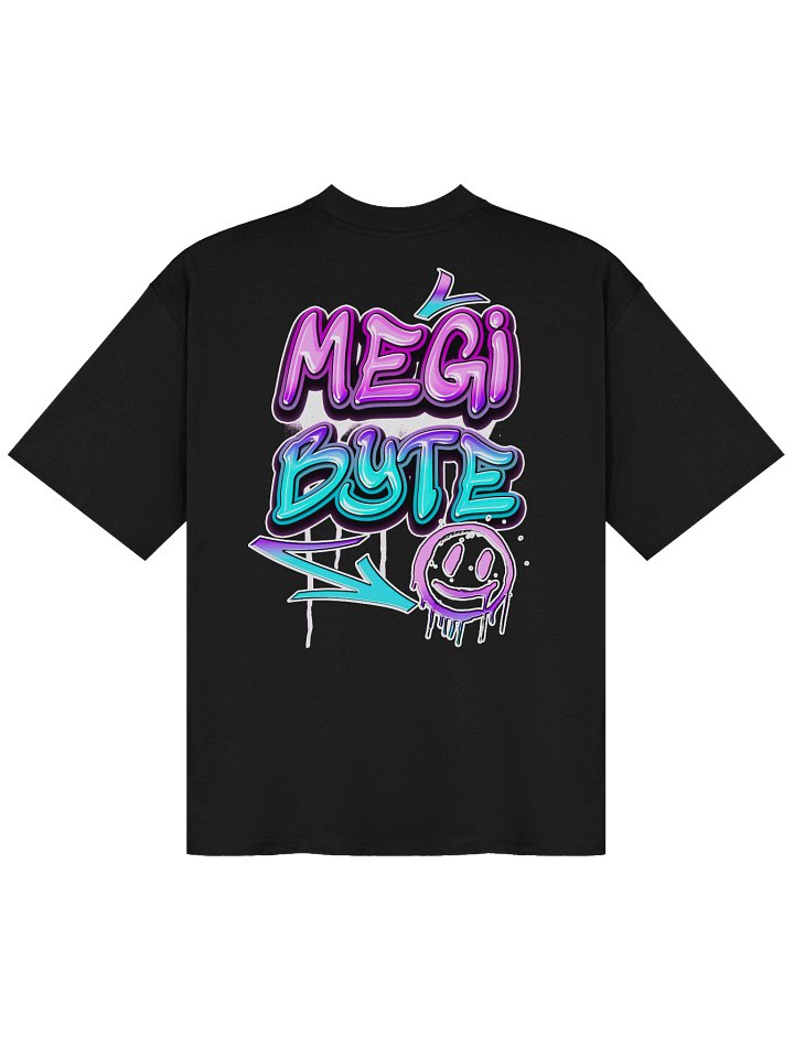 MEGIBYTE GRAFFITI OVERSIZED TEE | PINK product image (2)