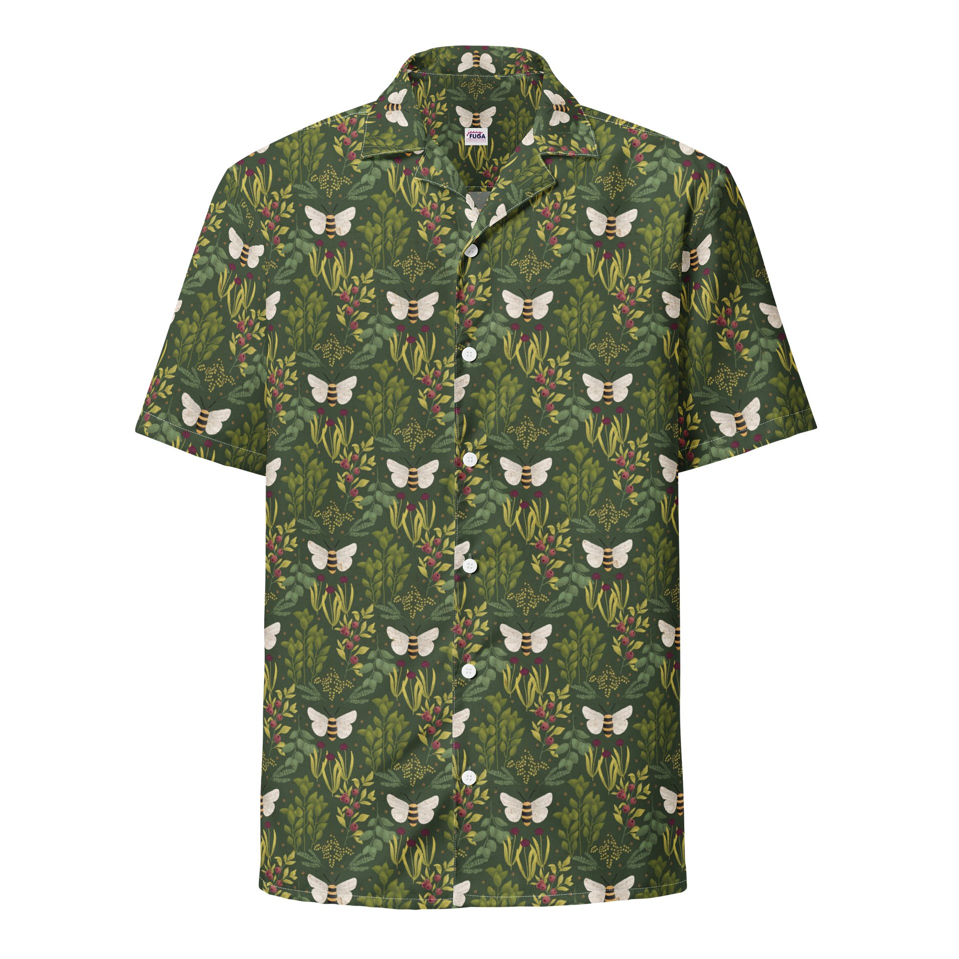 Bees and Foliage Hawaiian Shirt product image (1)