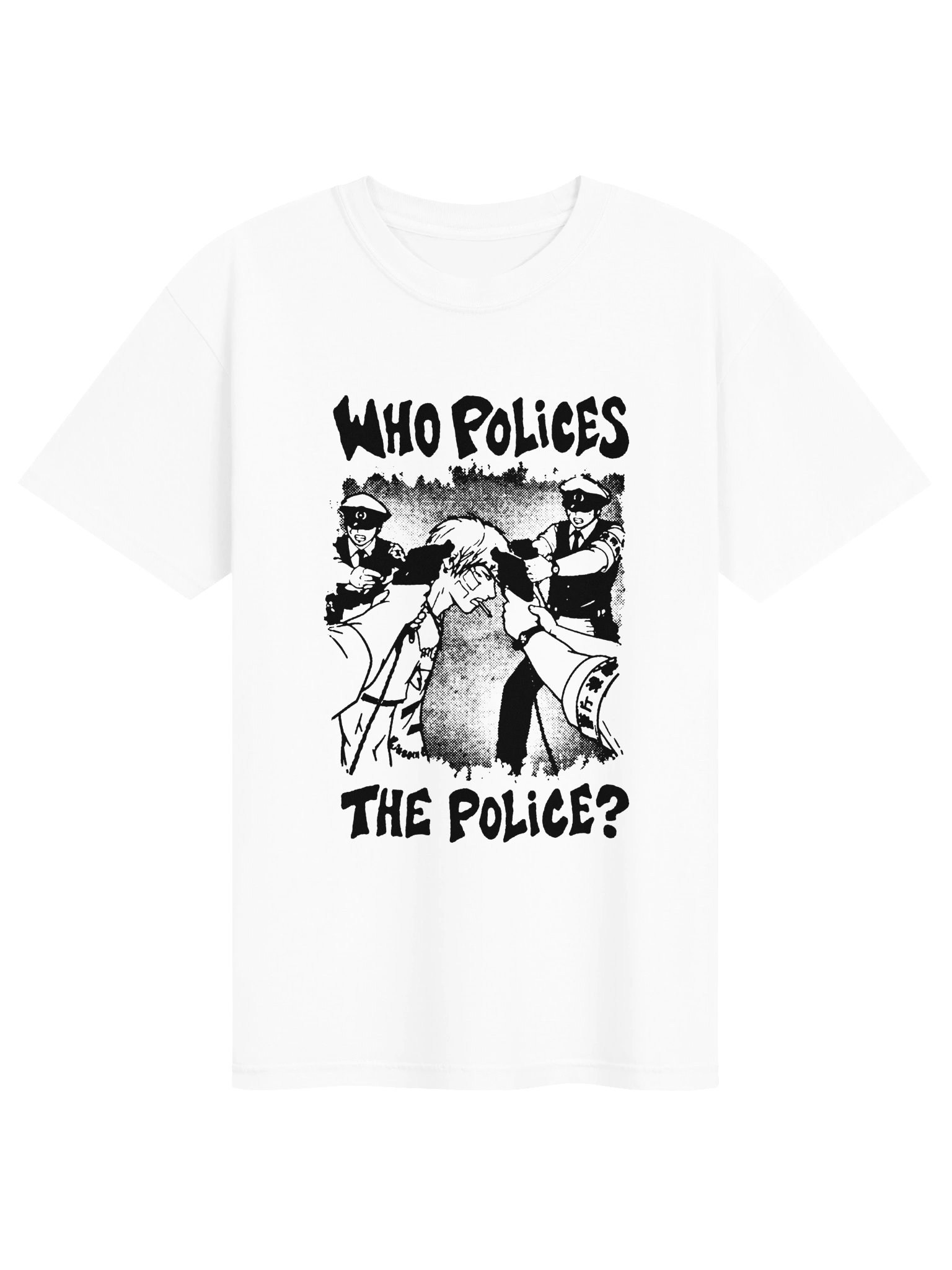 WHO? ! T-shirt. white vers. product image (1)