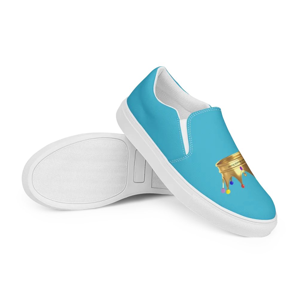 Queendom Beautiful Women Crown Canvas Shoes /Turquoise(TM) product image (8)